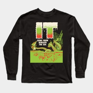 It Came From Beneath the Sea )( Cult Classic Horror Sci Fi Fan Art Long Sleeve T-Shirt